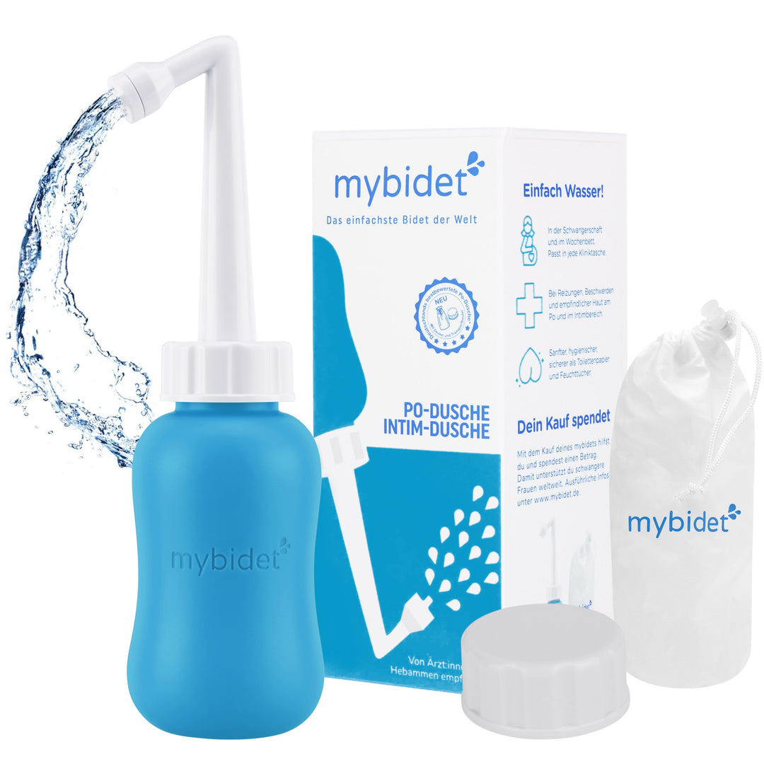 Po-Dusche Blau