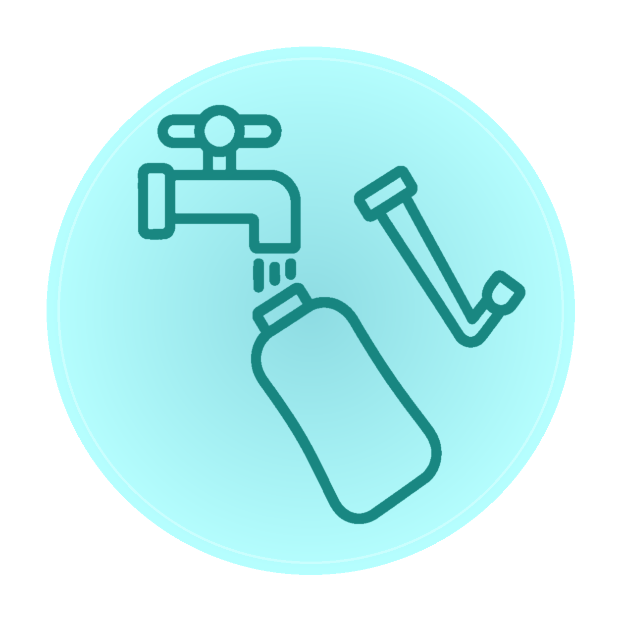 Mit lauwarmem Wasser füllen