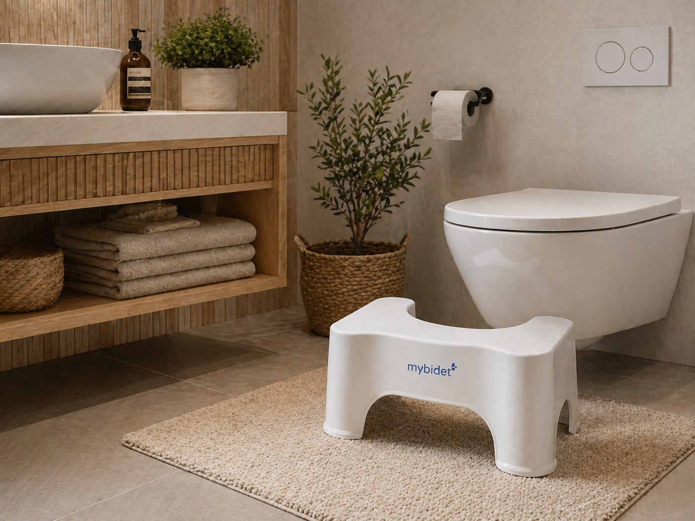mybidet Toilettenhocker im Badezimmer